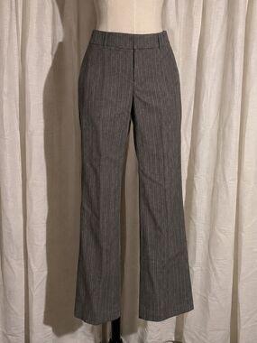 Wool Charles Gray London Gray Pinstripe Tailored Trousers Size 2